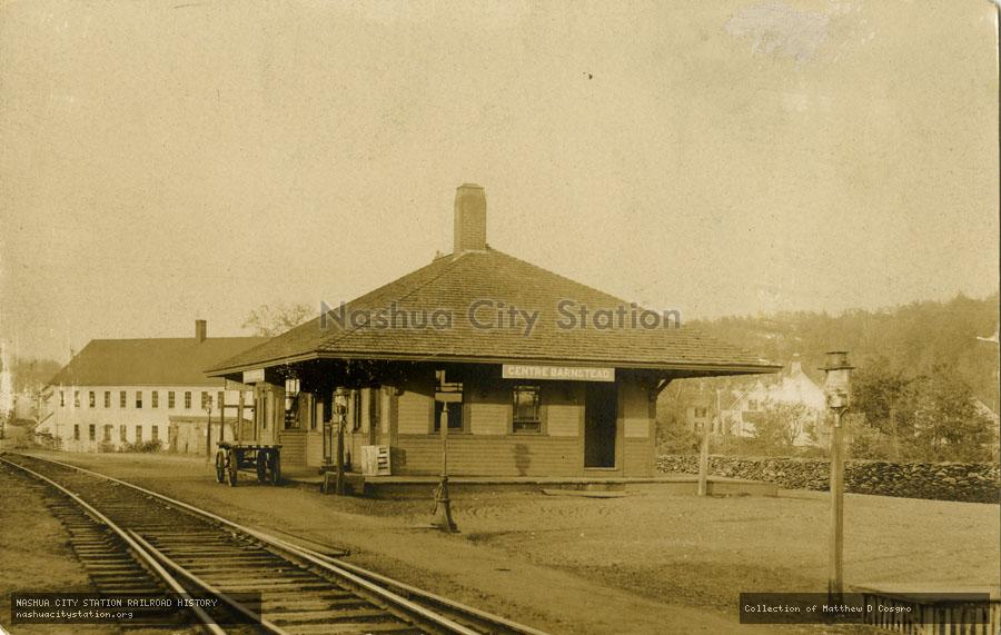 Postcard: Centre Barnstead station